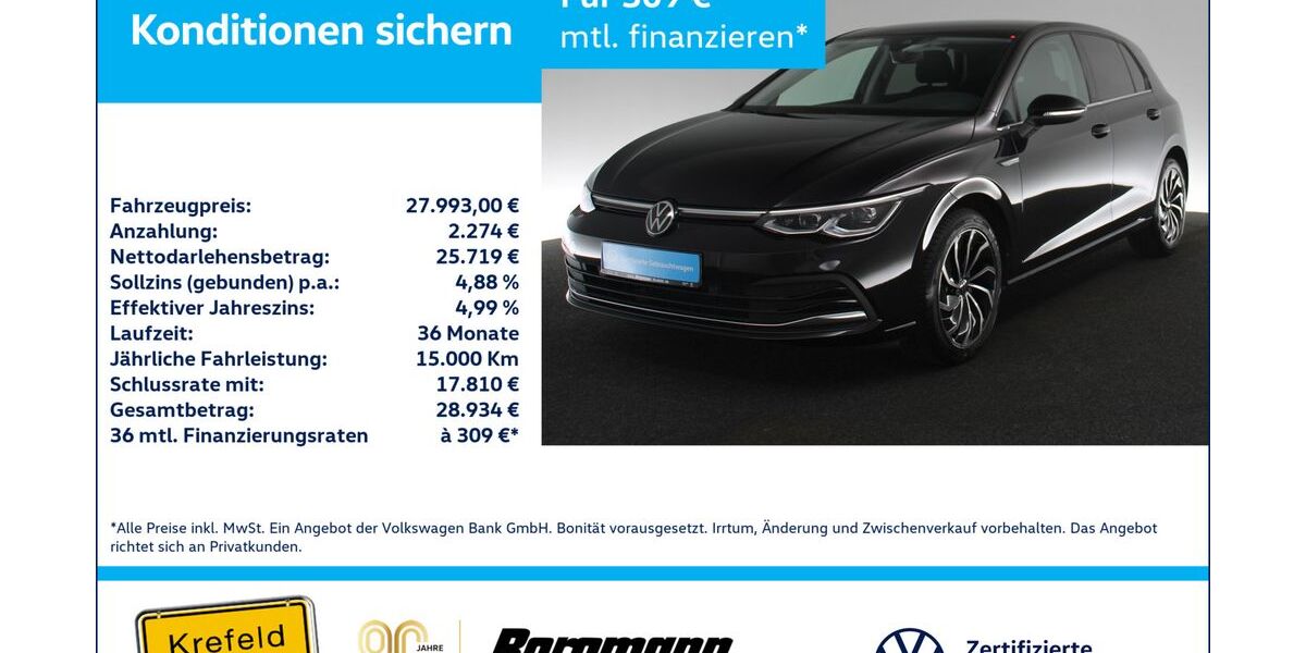 VW Golf 17.421 km 27.993 &euro; Krefeld 47803
