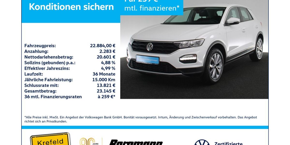 VW T-Roc 64.527 km 22.555 &euro; Krefeld 47803