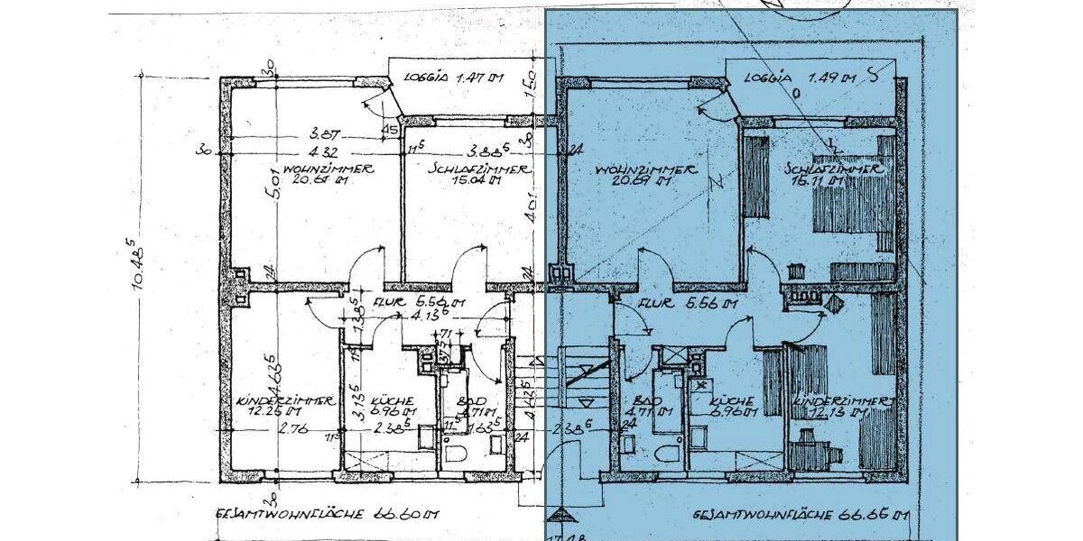 Erdgeschoßwohnung Heiligenhaus - 3 Zimmer, 67 m&sup2;, 780&euro; | Angebot:26424560