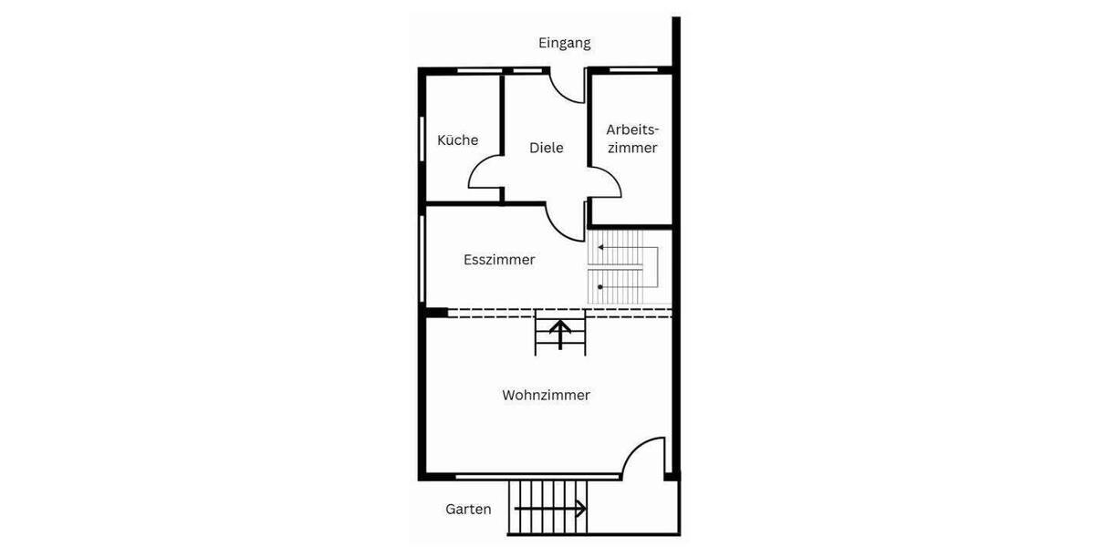 Reihenendhaus Wuppertal Elberfeld - 5 Zimmer, 115 m&sup2;, 339.000&euro; | Angebot:25662456