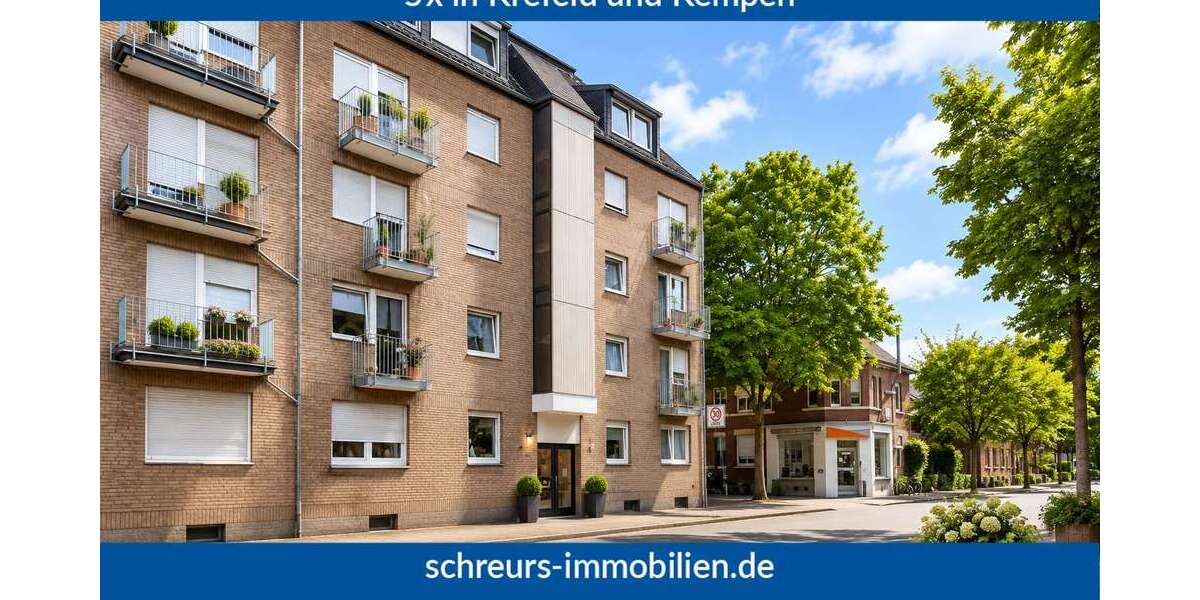 Etagenwohnung Krefeld Bockum - 3 Zimmer, 81 m&sup2;, 280.000&euro; | Angebot:26974875