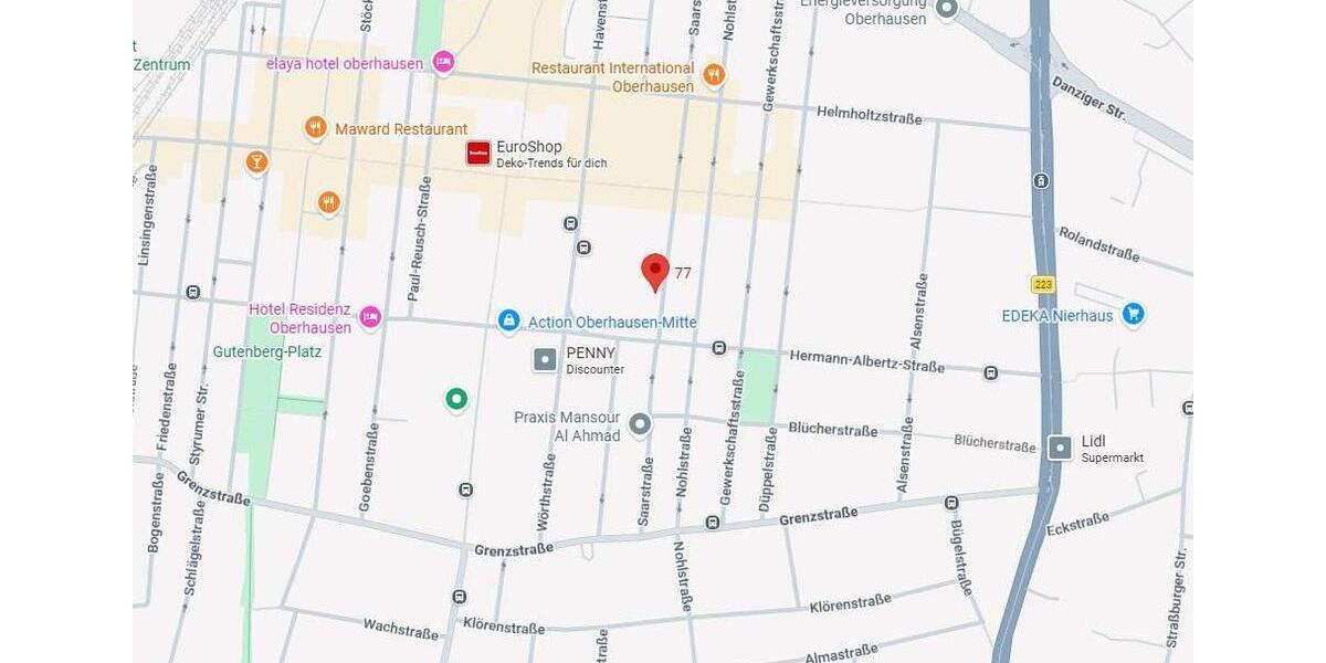 Etagenwohnung Oberhausen - 2 Zimmer, 62 m&sup2;, 680&euro; | Angebot:25720448