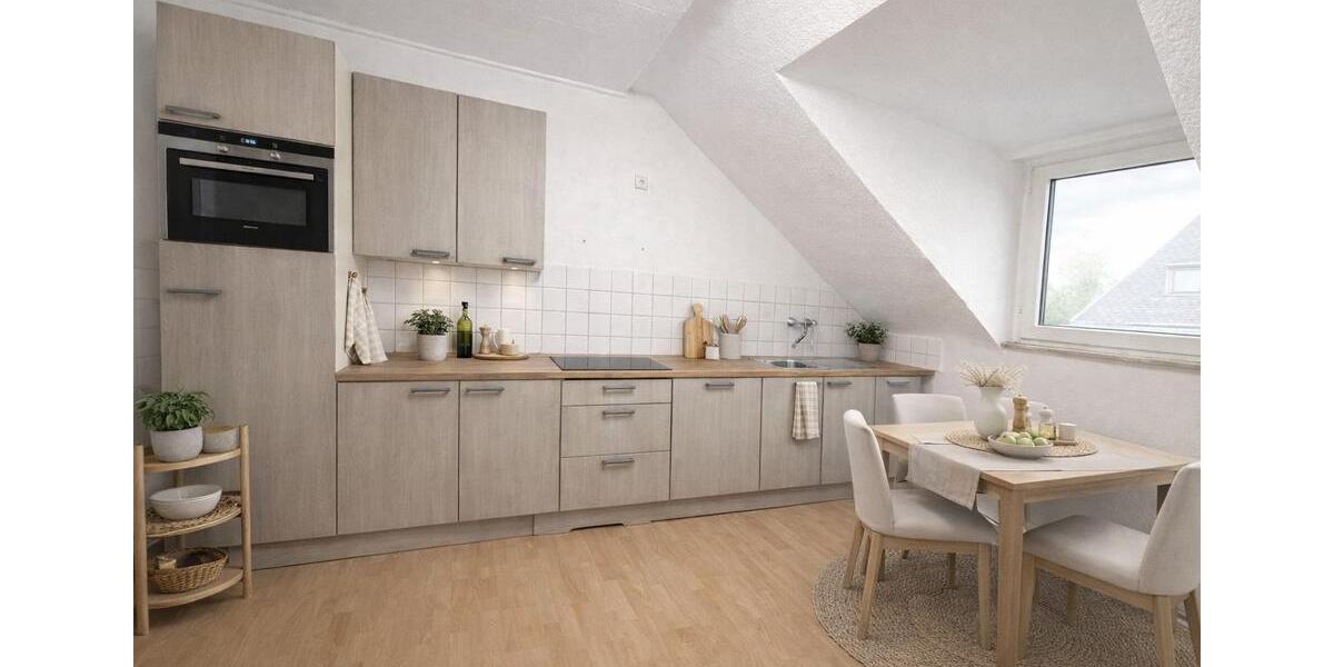 Dachgeschoßwohnung Düsseldorf Heerdt - 2 Zimmer, 72 m&sup2;, 1.150&euro; | Angebot:25118604