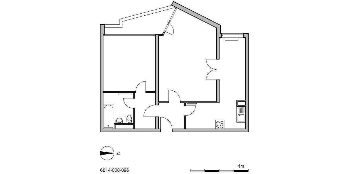 Etagenwohnung Ratingen West - 2 Zimmer, 65 m&sup2;, 709&euro; | Angebot:26492331