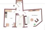 Erdgeschoßwohnung Duisburg Laar - 1.5 Zimmer, 38 m&sup2;, 588&euro; | Angebot:26420326