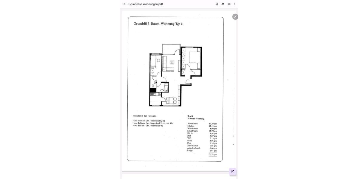 Etagenwohnung Wuppertal Cronenberg - 3.5 Zimmer, 72 m&sup2;, 169.000&euro; | Angebot:25843556