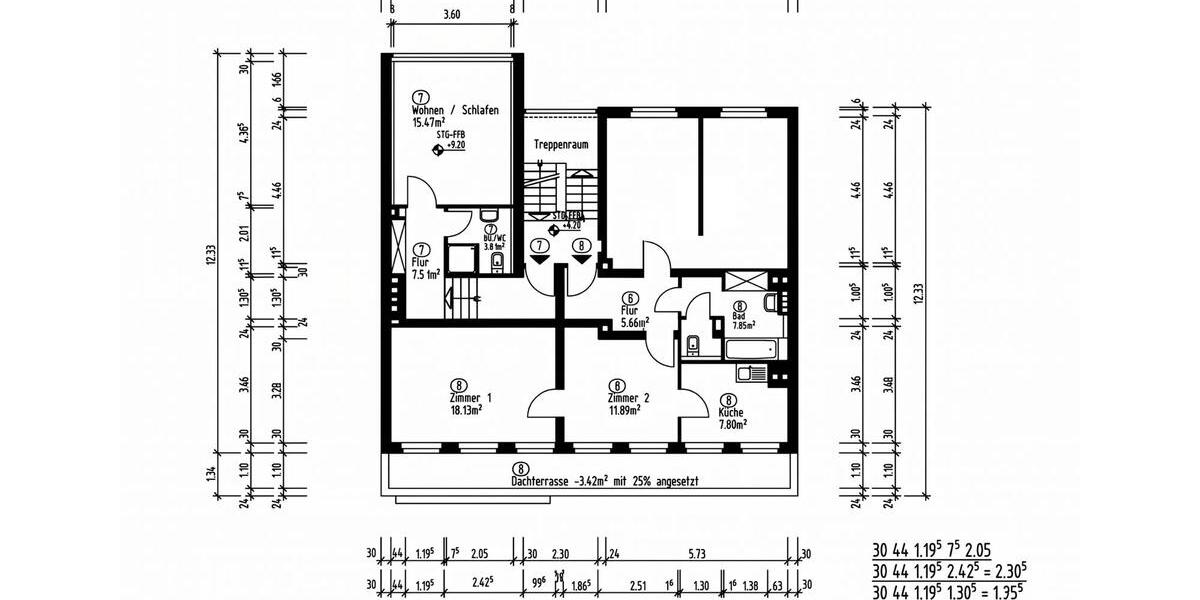 Etagenwohnung Oberhausen - 4 Zimmer, 80 m&sup2;, 136.000&euro; | Angebot:26483354