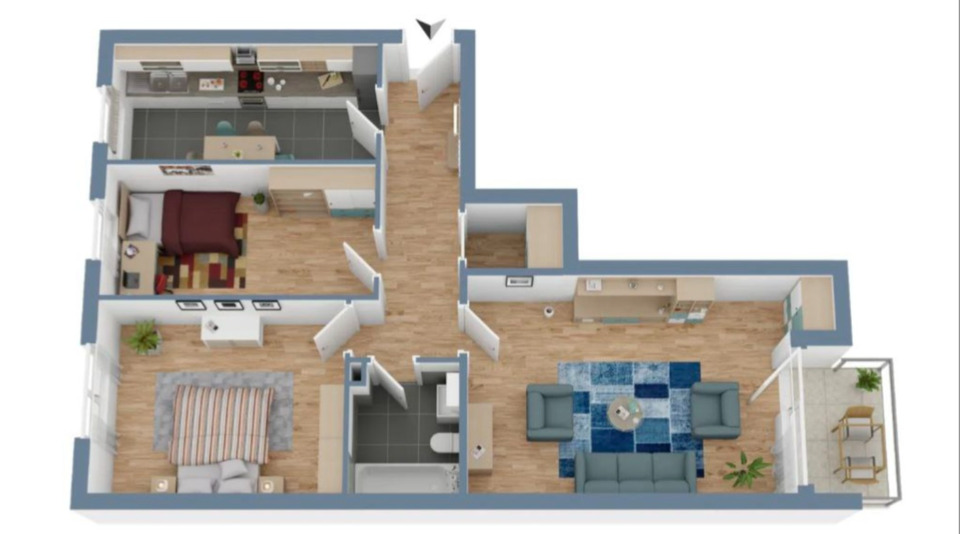 Etagenwohnung Essen Stadtbezirk IX - 3 Zimmer, 74 m&sup2;, 239.000&euro; | Angebot:25876667