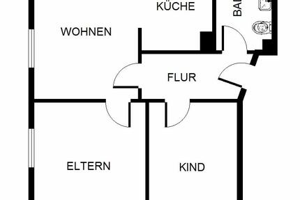 Wohnung Gelsenkirchen Gelsenkirchen-Nord - 3 Zimmer, 54 m&sup2;, 360&euro; | Angebot:21355416