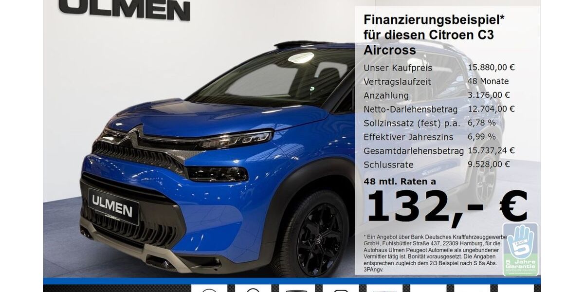 Citroen C3 Aircross 38.958 km 15.450 &euro; Düsseldorf 40233