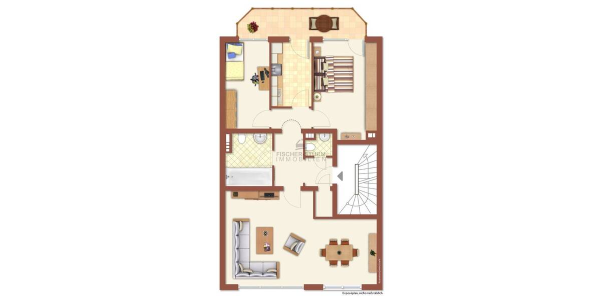 Etagenwohnung Düsseldorf Oberkassel - 3 Zimmer, 84 m&sup2;, 495.000&euro; | Angebot:25744670