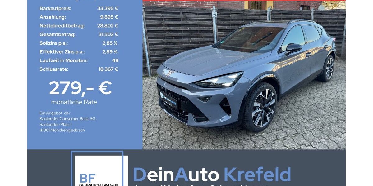 Cupra Formentor 39.485 km 31.395 &euro; Krefeld 47839