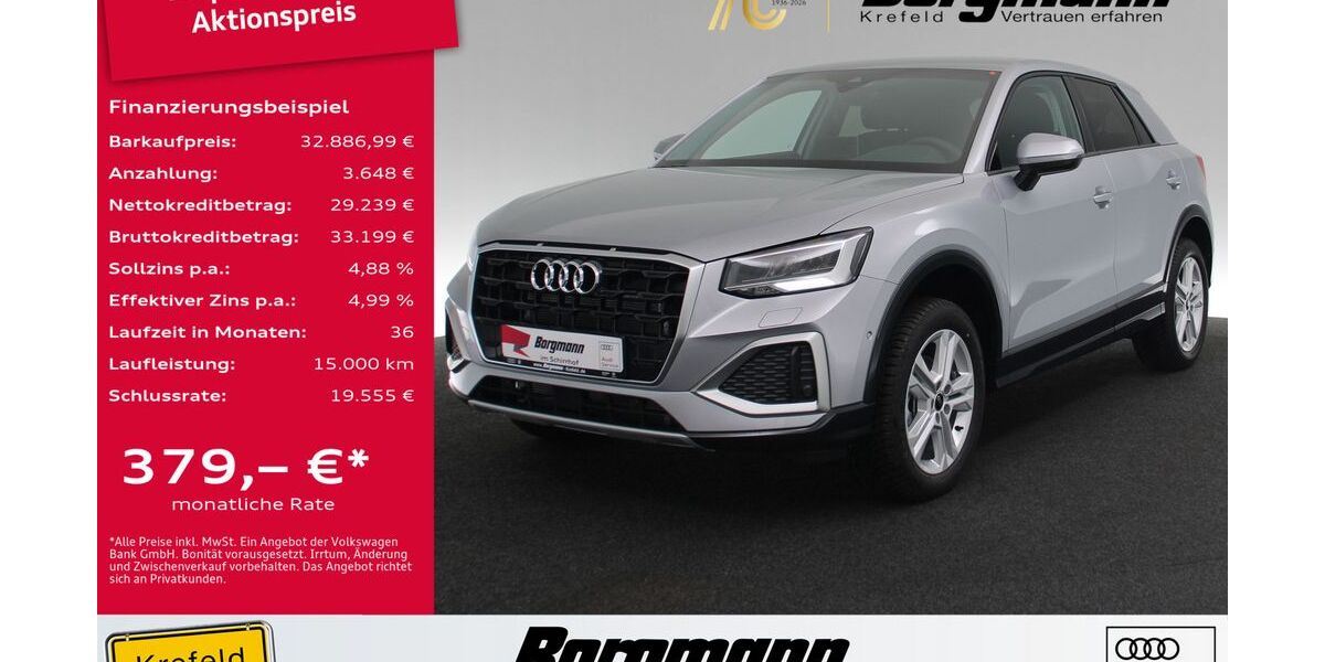 Audi Q2 9.900 km 32.887 &euro; Krefeld 47803