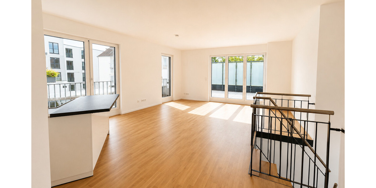Exklusives Wohnen in Bilk: 3-Zimmer-Maisonette-Wohnung mit großer Dachterrasse und eigenem Eingang - Maisonettenwohnung Düsseldorf Stadtbezirk 3 | Angebot:27217835
