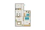 Erdgeschoßwohnung Duisburg Beeck - 3.5 Zimmer, 51 m&sup2;, 365&euro; | Angebot:25850564