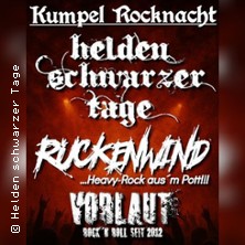 Kumpel-Rocknacht 2026 - mit Rückenwind, Helden schwarzer Tage, Vorlaut 20.06.2026 Helvete Metal Club