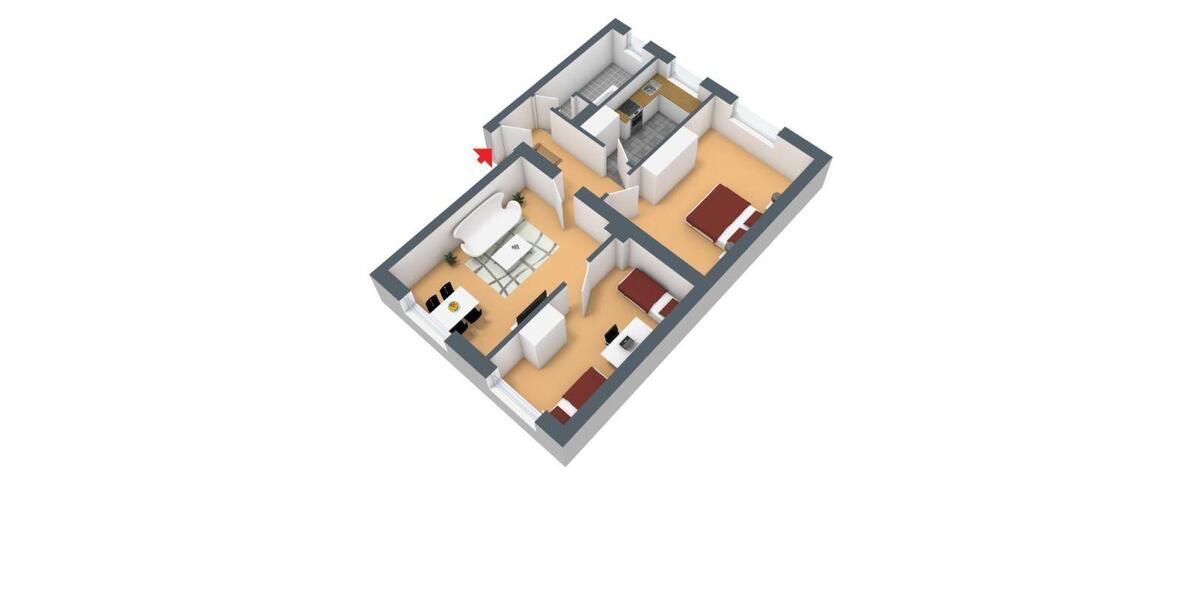 Etagenwohnung Wuppertal Gemarkung Elberfeld - 3 Zimmer, 73 m&sup2;, 629&euro; | Angebot:25807043