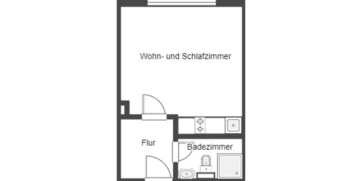 Dachgeschoßwohnung Langenfeld (Rheinland) - 1 Zimmer, 21 m&sup2;, 82.500&euro; | Angebot:27197355