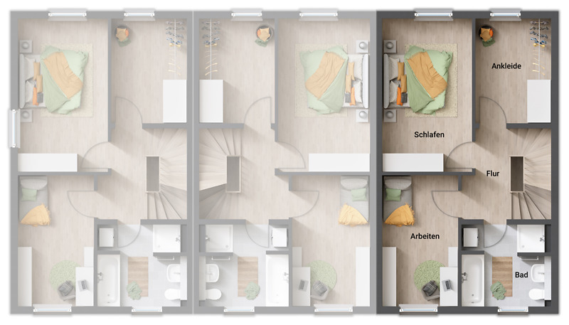Reihenendhaus Moers Schwafheim - 4 Zimmer, 128 m&sup2;, 646.127&euro; | Angebot:25692566