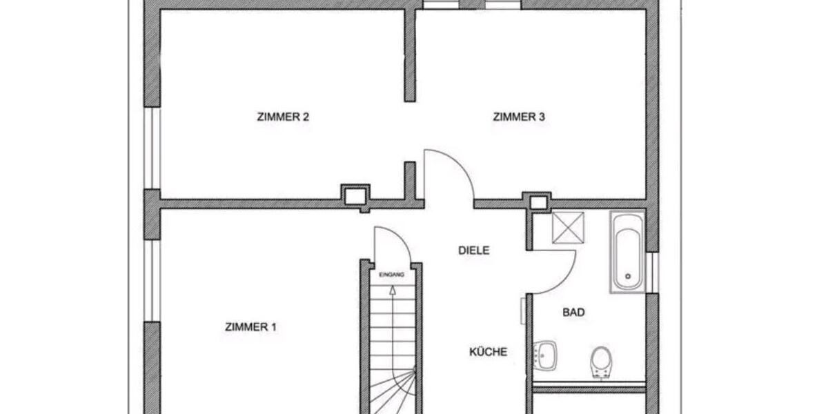 Etagenwohnung Neuss Furth-Mitte - 3 Zimmer, 66 m&sup2;, 950&euro; | Angebot:25925578