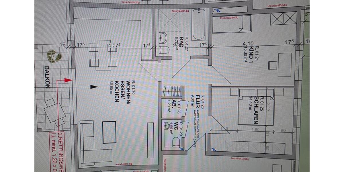 Etagenwohnung Duisburg Mittelmeiderich - 3 Zimmer, 85 m&sup2;, 523&euro; | Angebot:26007102