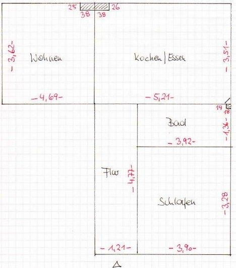 Etagenwohnung Wuppertal Arrenberg - 2 Zimmer, 58 m&sup2;, 500&euro; | Angebot:26005049