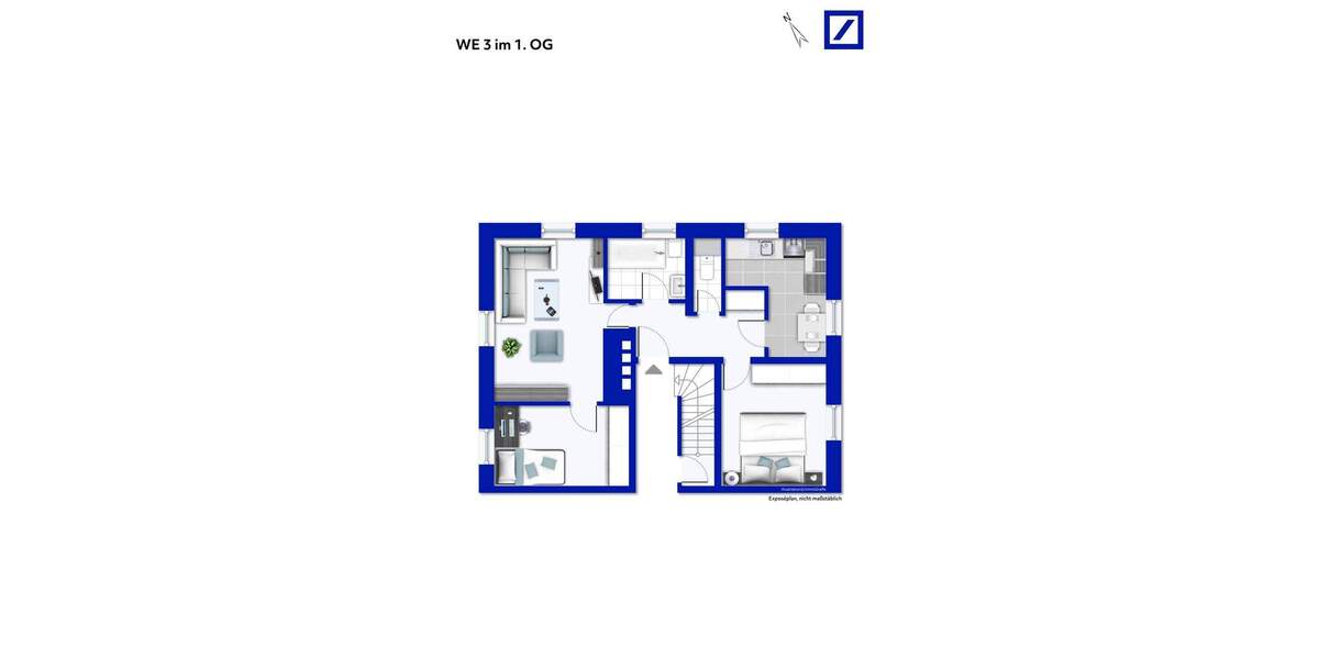 Etagenwohnung Düsseldorf Urdenbach - 5 Zimmer, 210 m&sup2;, 850.000&euro; | Angebot:25865301