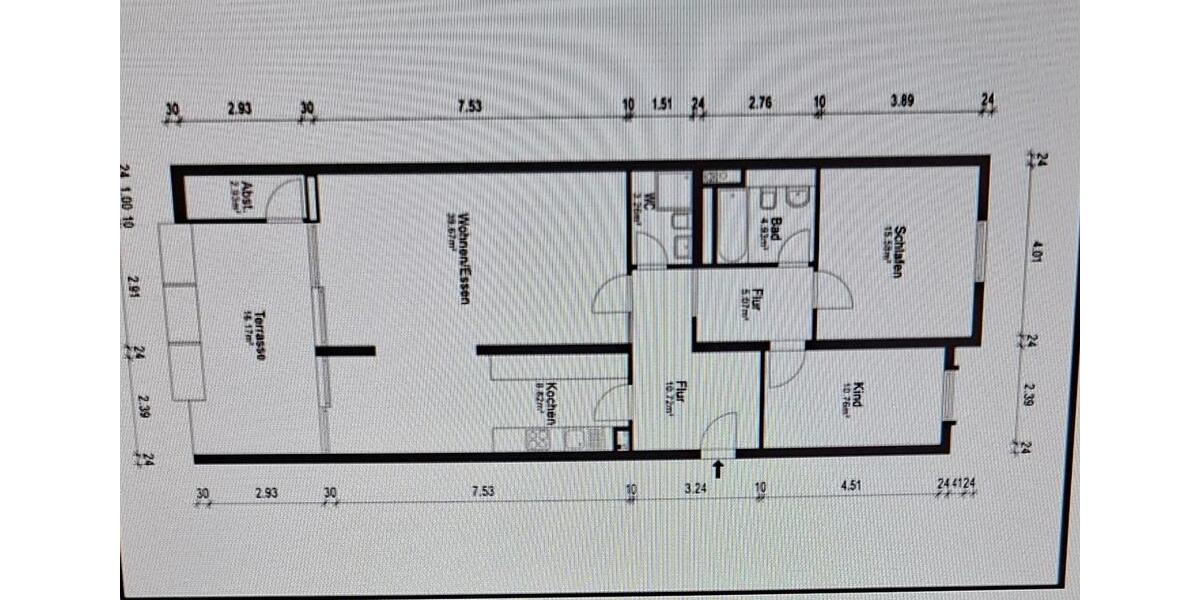 Hochparterre Solingen - 3 Zimmer, 102 m&sup2;, 234.000&euro; | Angebot:26765873