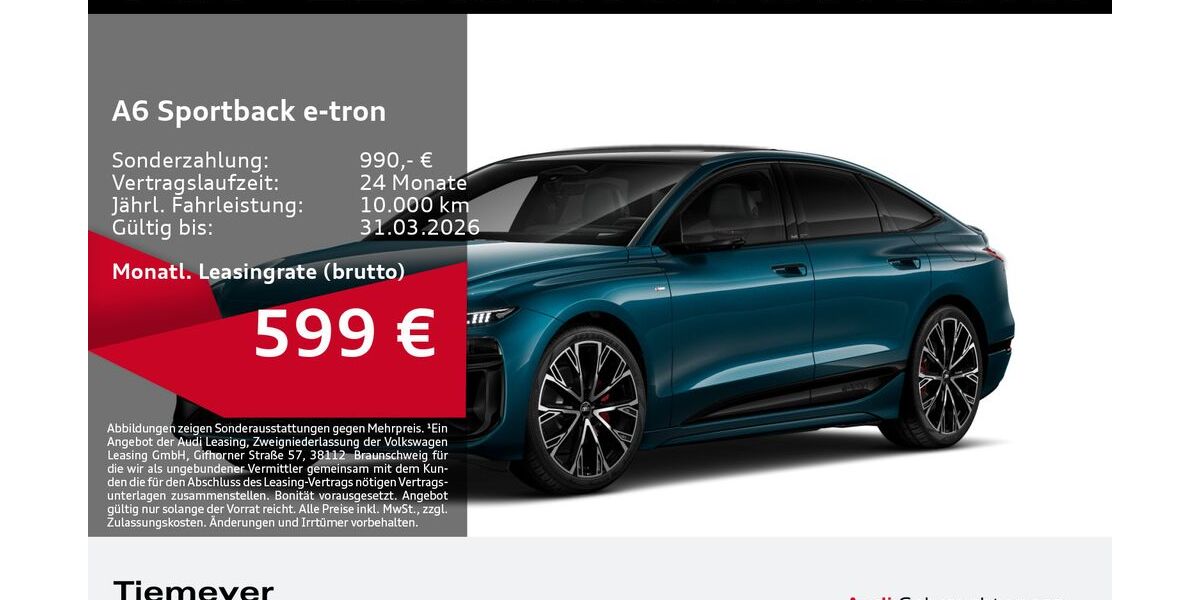 Audi A6 e-tron 16.631 km 68.850 &euro; Gelsenkirchen 45894