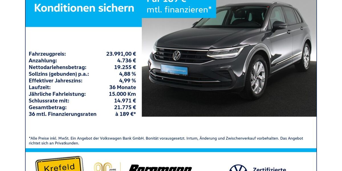 VW Tiguan 107.100 km 23.991 &euro; Krefeld 47803