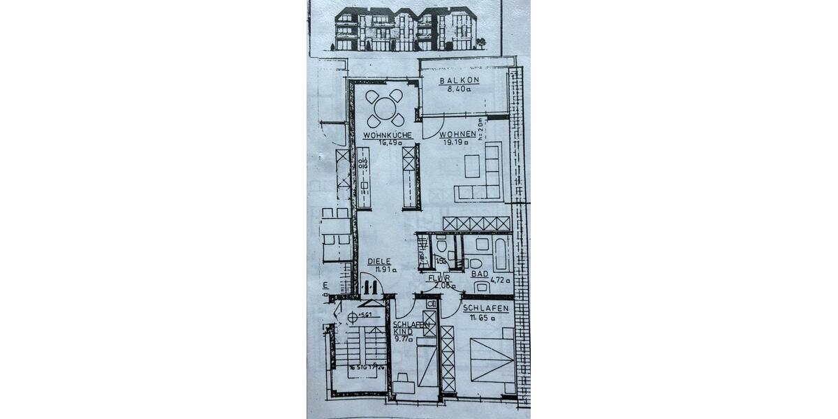 Dachgeschoßwohnung Wülfrath - 3 Zimmer, 79 m&sup2;, 244.000&euro; | Angebot:27514305