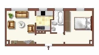 Erdgeschoßwohnung Duisburg Huckingen - 2 Zimmer, 41 m&sup2;, 409&euro; | Angebot:24569387