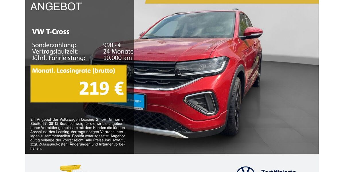 VW T-Cross 5.485 km 28.210 &euro; Oberhausen 46047