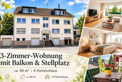 Wohnung Solingen Mitte - 3 Zimmer, 80 m&sup2;, 189.000&euro; | Angebot:27525555