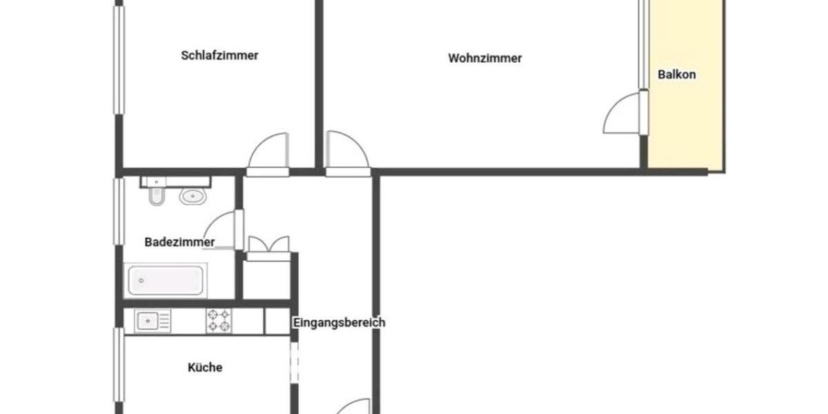 Etagenwohnung Duisburg Hamborn - 2 Zimmer, 74 m&sup2;, 499&euro; | Angebot:27564989
