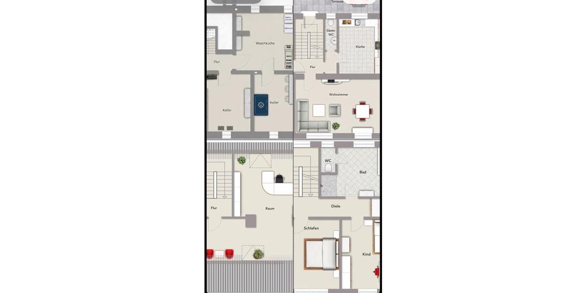 Doppelhaushälfte Oberhausen - 4 Zimmer, 123 m&sup2;, 349.000&euro; | Angebot:27535035