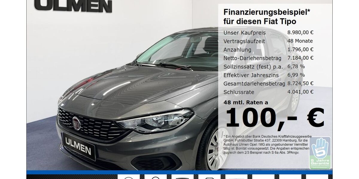 Fiat Tipo 79.920 km 8.980 &euro; Düsseldorf 40231