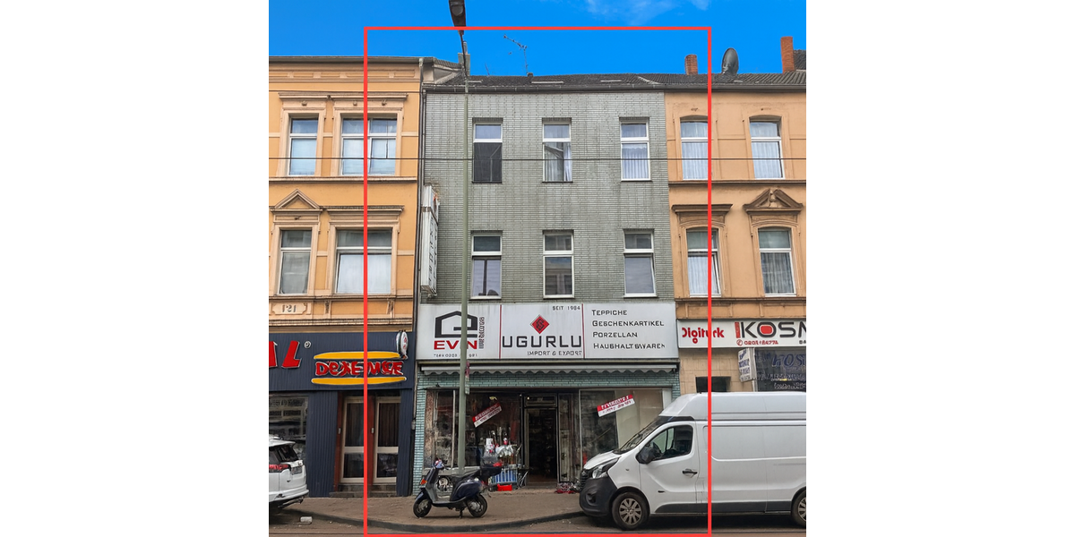 Einfamilienhaus Duisburg Duisburg-Mitte - 10 Zimmer, 433 m&sup2;, 399.000&euro; | Angebot:25737806