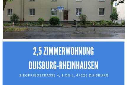 Wohnung Duisburg Rheinhausen - 2.5 Zimmer, 59 m&sup2;, 434&euro; | Angebot:25793143