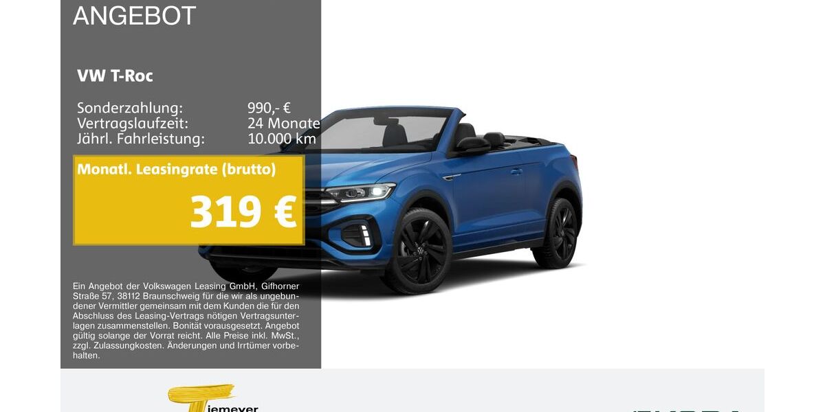 VW T-Roc 10.364 km 36.280 &euro; Remscheid 42857