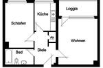 Etagenwohnung Mettmann - 2 Zimmer, 60 m&sup2;, 625&euro; | Angebot:25225954