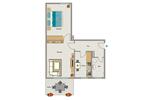 Erdgeschoßwohnung Duisburg Walsum - 2.5 Zimmer, 47 m&sup2;, 492&euro; | Angebot:26449941