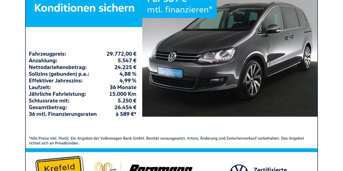 VW Sharan 101.000 km 29.772 &euro; Krefeld 47803