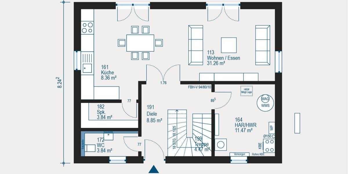 Individuelles Einfamilienhaus in Krefeld - Ihr Traumhaus mit flexibler Gestaltung und moderner Wärmepumpentechnik - Einfamilienhaus Krefeld Fischeln | Angebot:27569318