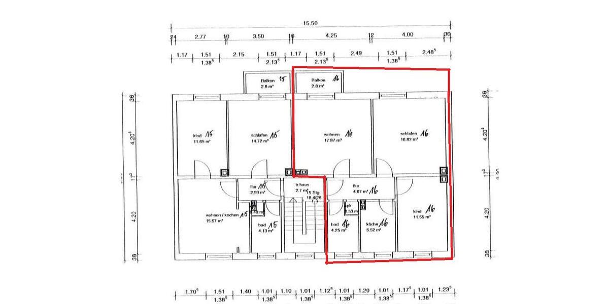 Etagenwohnung Remscheid - 3 Zimmer, 64 m&sup2;, 143.000&euro; | Angebot:26406440