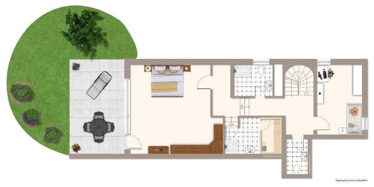 Etagenwohnung Düsseldorf Wittlaer - 3 Zimmer, 149 m&sup2;, 598.000&euro; | Angebot:25725870