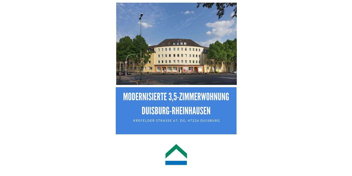 Etagenwohnung Duisburg Rheinhausen - 3.5 Zimmer, 70 m&sup2;, 485&euro; | Angebot:26016558