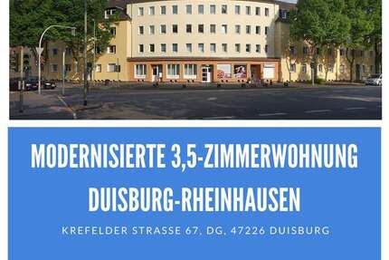 Wohnung Duisburg Rheinhausen - 3.5 Zimmer, 70 m&sup2;, 485&euro; | Angebot:26016558