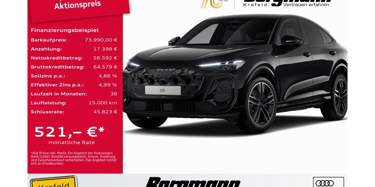 Audi Q5 2.140 km 73.990 &euro; Krefeld 47803