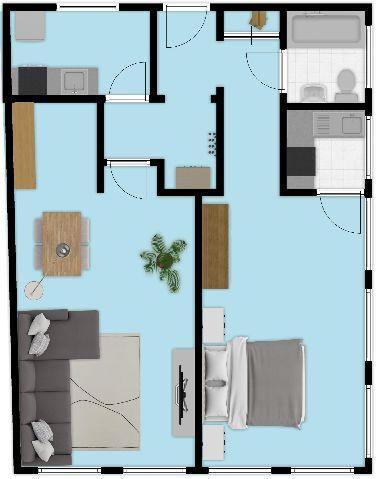 Etagenwohnung Krefeld - 2 Zimmer, 65 m&sup2;, 600&euro; | Angebot:25255768